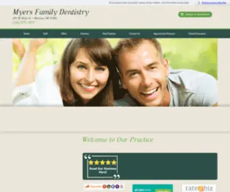 Myersfamilydentist.com(Myers Family Dentistry) Screenshot