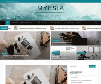 Myesia.com(Magazine en ligne Myesia) Screenshot
