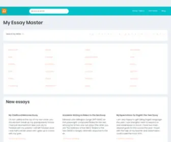 Myessaymaster.com(Essay writing service) Screenshot