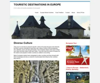 Myeuropetravelguide.com(Tourism in Europe) Screenshot