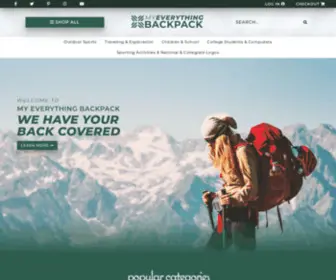 Myeverythingbackpack.com(Backpacks and Bags to Carry Your Everyday Essentials) Screenshot