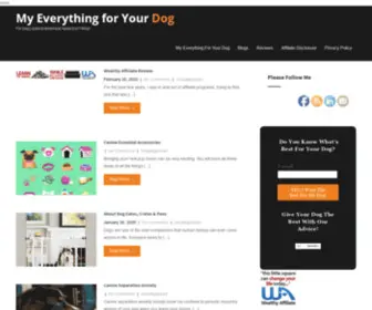 Myeverythingforyourdog.com(My Everything for Your Dog) Screenshot