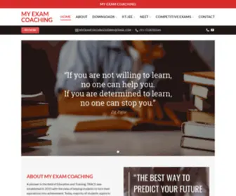 Myexamcoaching.com(Mission With A Vision) Screenshot