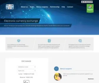 Myexchangex.com(Electronic currency exchange) Screenshot