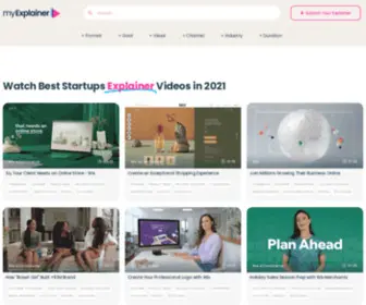 Myexplainer.net(Explainer Videos & Startups Community) Screenshot