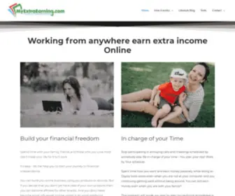 Myextraearning.com(Working from anywhere earn extra income Online) Screenshot