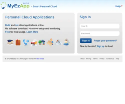 Myezapp.com(Smart Personal Cloud) Screenshot