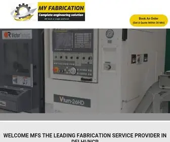 Myfabrication.in(Metal Fabrication works in Delhi NCR) Screenshot