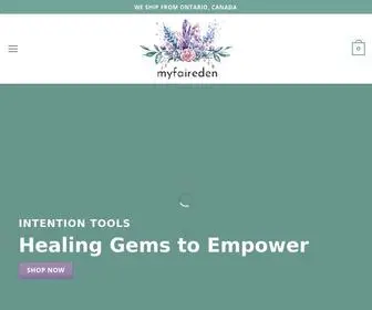 Myfaireden.com(Healing Crystals) Screenshot