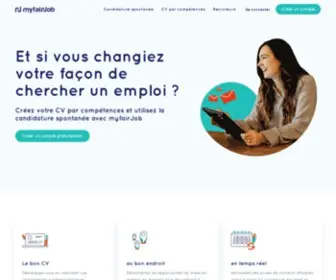 Myfairjob.com(Candidature spontanée et création de CV par compétences) Screenshot