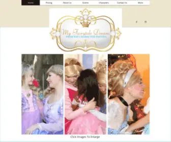 Myfairytaledream.com(Characters for Parties) Screenshot