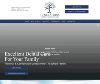 Myfamilydentisthouston.com(Myfamilydentisthouston) Screenshot