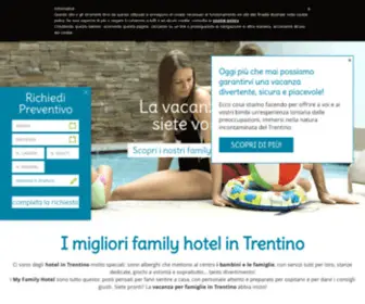 Myfamilyhotel.it(Family Hotel Trentino) Screenshot
