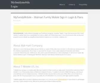 Myfamilymobile.org(Walmart family mobile) Screenshot