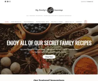 Myfamilyseasonings.com(All-Natural Seasonings) Screenshot