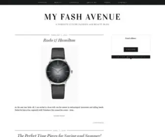 Myfashavenue.com(A Toronto Luxury Fashion and Beauty Blog) Screenshot