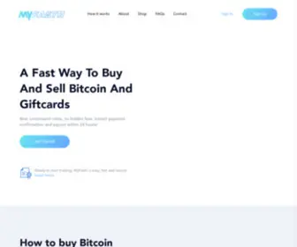 Myfastii.com(Buy & sell cryptocurrency and giftcards easily) Screenshot