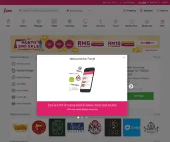 Myfave.com(Food, Spa and Fitness Deals in Kuala Lumpur, Jakarta & Singapore) Screenshot