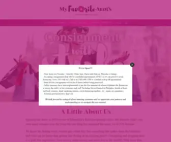 Myfavoriteaunts.ca(My Favorite Aunt's) Screenshot