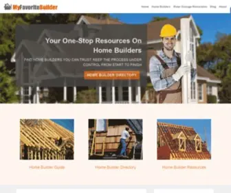 Myfavoritebuilder.com(Home Building Guide and Home Builder Directories) Screenshot