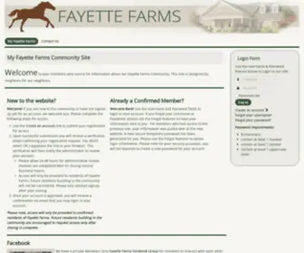 Myfayettefarms.com(My Fayette Farms Community Site) Screenshot