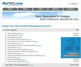 MYfbo.com(Online Scheduling and Aviation Management Services) Screenshot