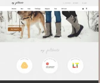 Myfeltboots.com(My felt boots) Screenshot