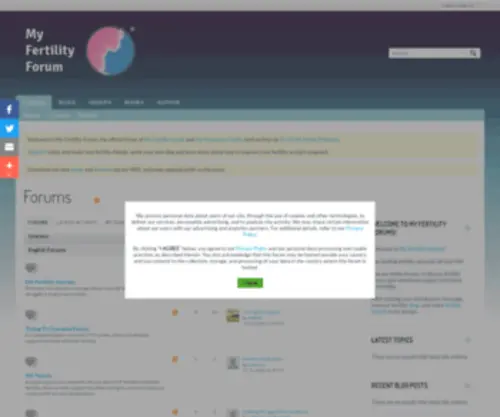 Myfertilityforum.com(My Fertility Forums) Screenshot