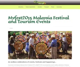 Myfest2015.com.my(Myfest2015 Malaysia Festival and Tourism Events) Screenshot