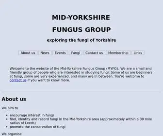 MYFG.org.uk(Mid-Yorkshire Fungus Group) Screenshot