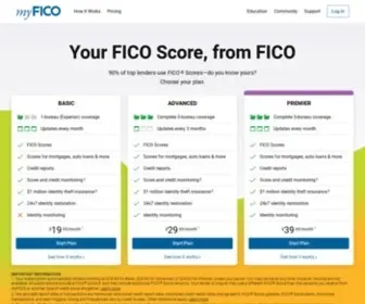 Myfico.com(Get the score) Screenshot