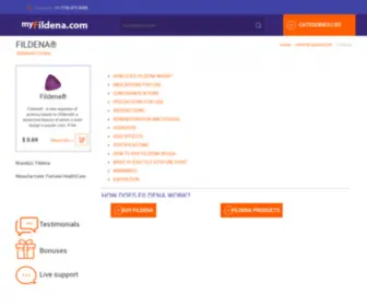 Myfildena.com(FILDENA® (sildenafil citrate)) Screenshot