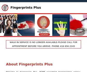 Myfingerprints.ca(Fingerprinting Services) Screenshot