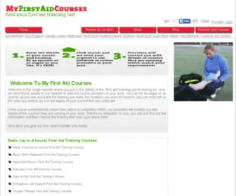 Myfirstaidcourses.co.uk(First Aid Training Courses) Screenshot