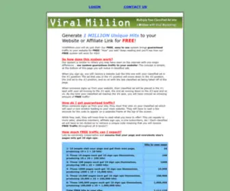 Myfirstbacklinks.com(Viral Million) Screenshot