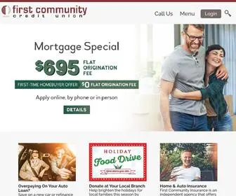 Myfirstccu.org(First Community Credit Union) Screenshot