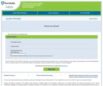Myfirsthealth.com(Network selection) Screenshot