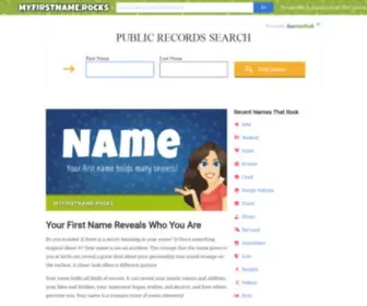 Myfirstname.rocks(First Name Personality & Popularity With Infographics) Screenshot