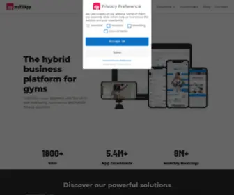 Myfitapp.de(Digitalisiere Dein Studio) Screenshot