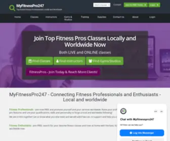 Myfitnesspro247.com(Fitness Professionals Directory) Screenshot