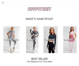 Myfitset.com(Revolutionary Fitness Wear) Screenshot