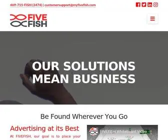 Myfivefish.com(Advertising Solutions for your Community) Screenshot