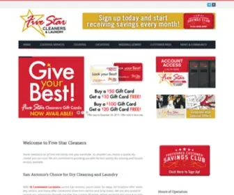 Myfivestarcleaners.com(Five Star Cleaners San Antonio Dry Cleaning) Screenshot