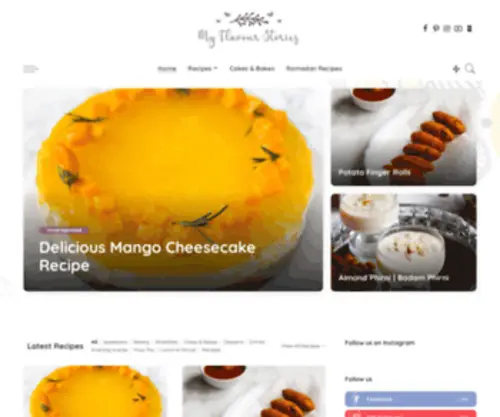 MYflavourstories.com(Delicious food recipes) Screenshot