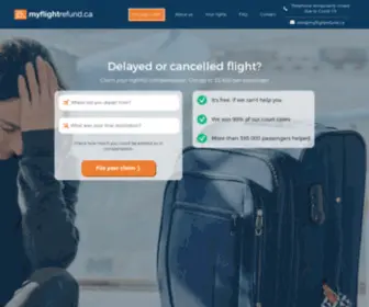 MYflightrefund.ca(Compensation for flight delays and cancellations) Screenshot