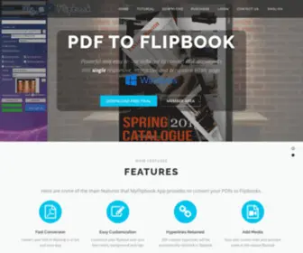MYflipbook.net(PDF to Flipbook Software) Screenshot