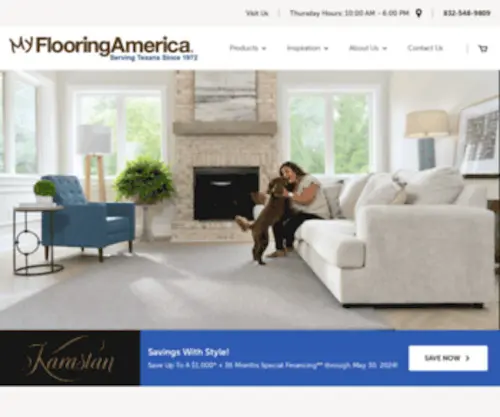 MYflooringamericawebster.com(Floors in Clear Lake & Webster) Screenshot