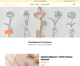 MYfloralname.com(Choose your flower style S P E C I F I C A T I O N S Material) Screenshot