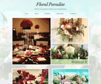 MYfloralparadise.com(Floral Paradise) Screenshot