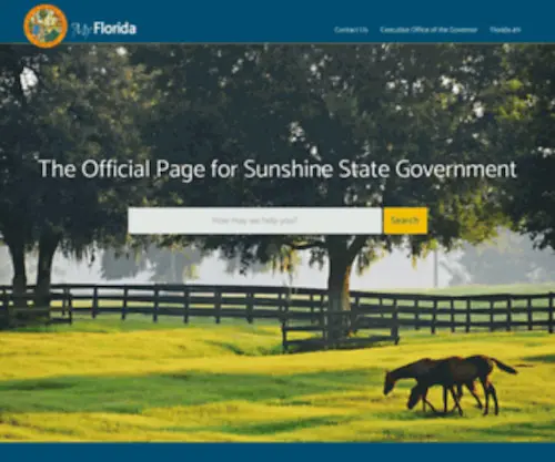 MYflorida.com(The Official Portal of the State of Florida) Screenshot